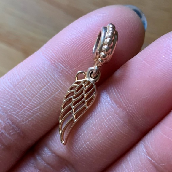 Retired Pandora Rose Love and Guidance Angle Wing Dangle Charm - Picture 4 of 7